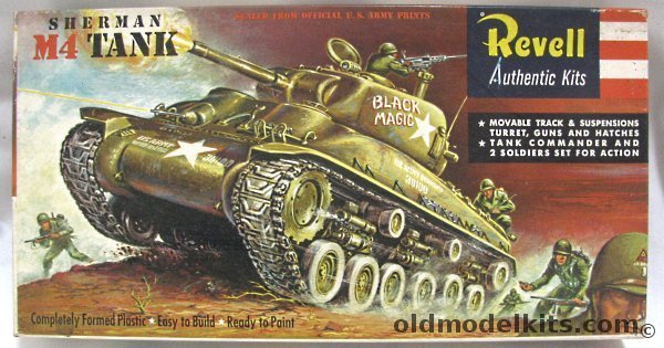 Revell 1/40 Sherman Tank M4 'Black Magic' - (M-4), H522-149 plastic model kit